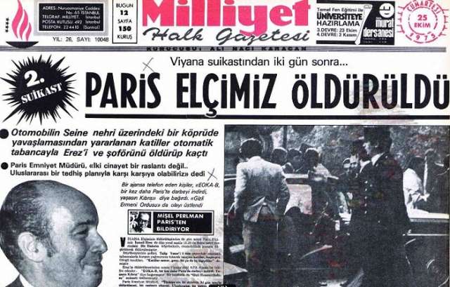 Autriche : les terroristes arméniens assassinent dans sa voiture Erdogan Özen, diplomate en poste à Vienne,