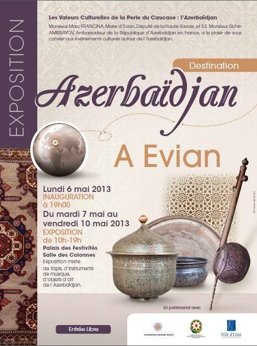 EXPOSITION - Du 6 au 10 mai 2013 - L'Azerbaïdjan à Evian