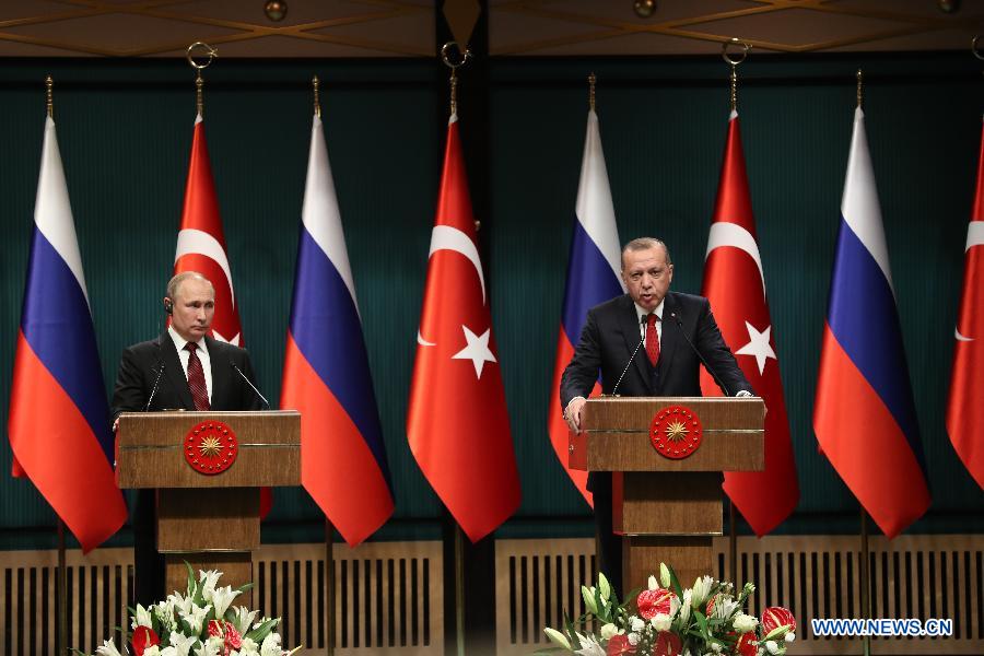 Recep Tayyip Erdoğan rencontre Vladimir Poutine en Russie
