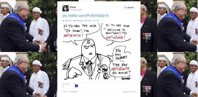 Quand le repris de justice Laurent Leylekian retweette une caricature antisémite et antimaçonnique
