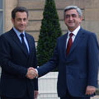 Sarkozy reçoit le président arménien Sarkissian