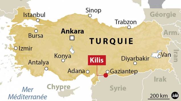 Nouveaux tirs de roquette contre la ville turque de Kilis