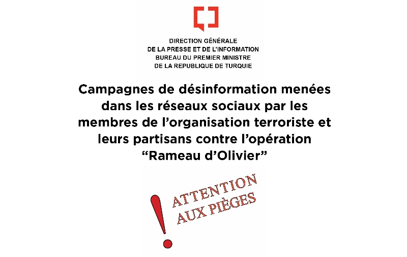 Campagnes des désinformations menées contre l'opération " Rameau d'Olivier "