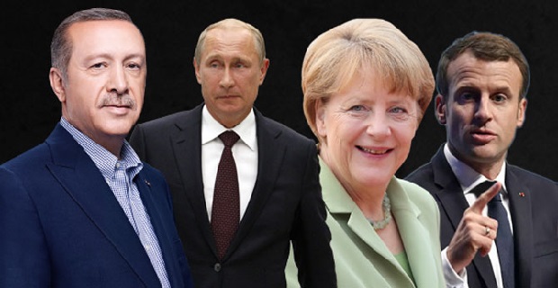 Un sommet le 27 octobre entre Erdogan-Poutine-Macron-Merkel pour la Syrie 