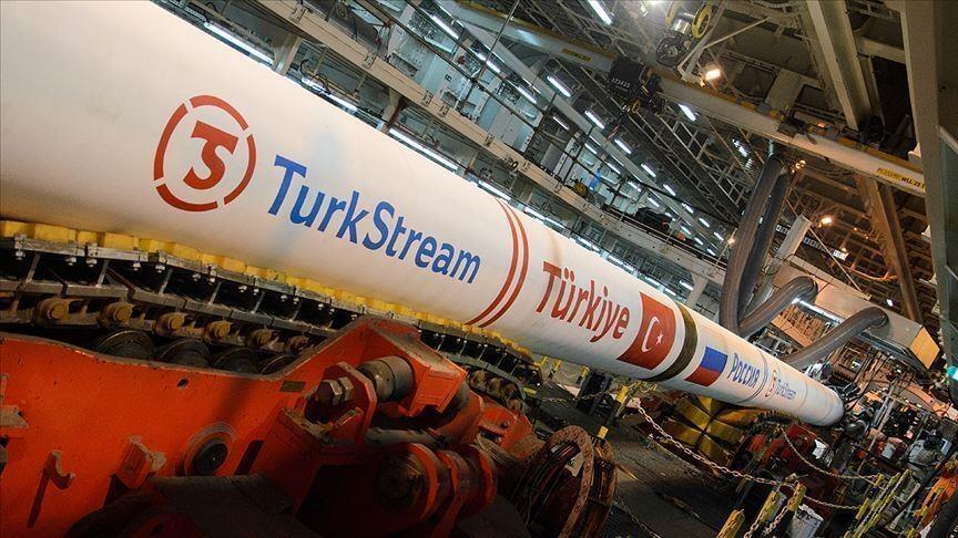 Gaz arrivant en Europe via le gazoduc TurkStream