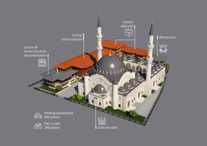 La plus grande mosquée d'Europe bientôt construite à Strasbourg