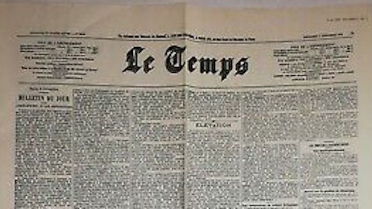 [Document] L'émigration des Arméniens, Le Temps, 30 déc. 1921