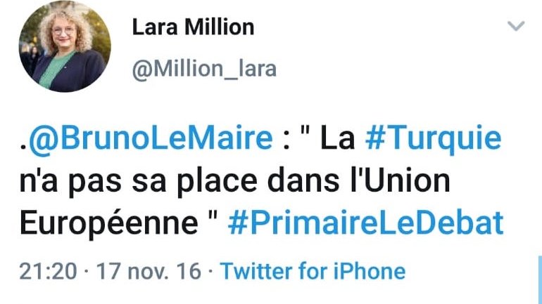 Le Centre Culturel Turc de Mulhouse interpelle la candidate de LREM Lara Millon
