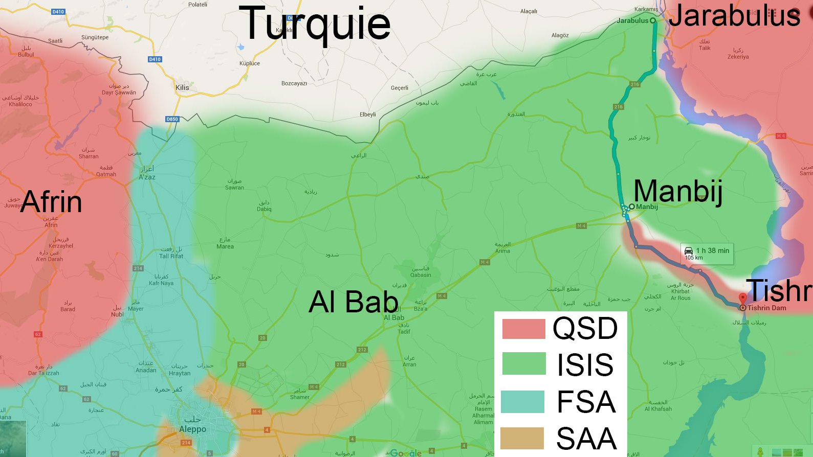 Ankara appelle les USA à se retirer de la ville syrienne de Manbij