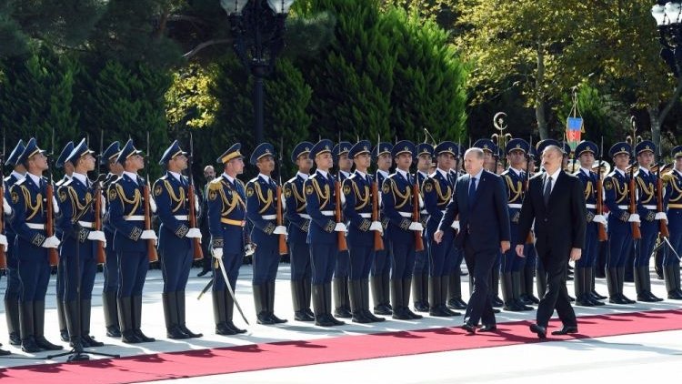  Bakou : entretien en tête-à-tête des présidents azerbaïdjanais et turc