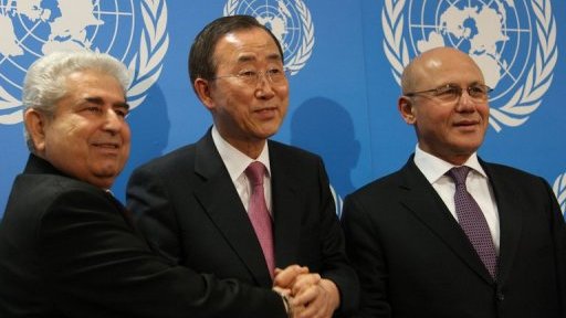 "Courage et détermination" sont nécessaires pour une solution, selon Ban Ki-moon