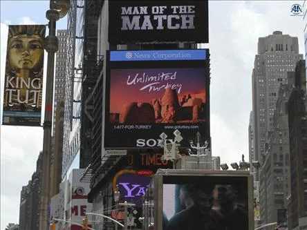 La Turquie sur les écrans géants de Times Square