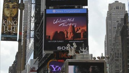 La Turquie sur les écrans géants de Times Square