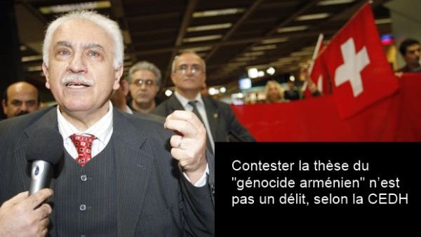 Contestation de la thèse de "génocide arménien", la Suisse condamnée par la CEDH