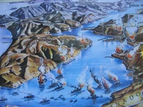 Bataille des Dardanelles ou la naissance d'un héros.