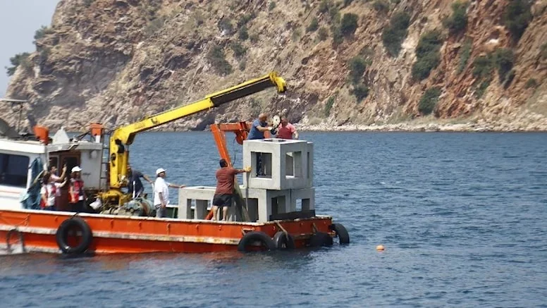 Nouvelle maison pour les poissons à Marmara
