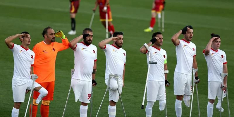  European Amputee Football Championship 2017 ISTANBUL la Turquie est en demi-finale de la coupe d'Europe de football pour amputés