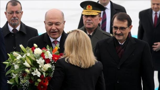 Le Président irakien arrivé à Ankara