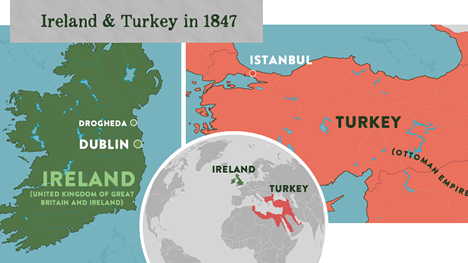 Histoire d'amitié entre les peuples Irlandais et Turc
