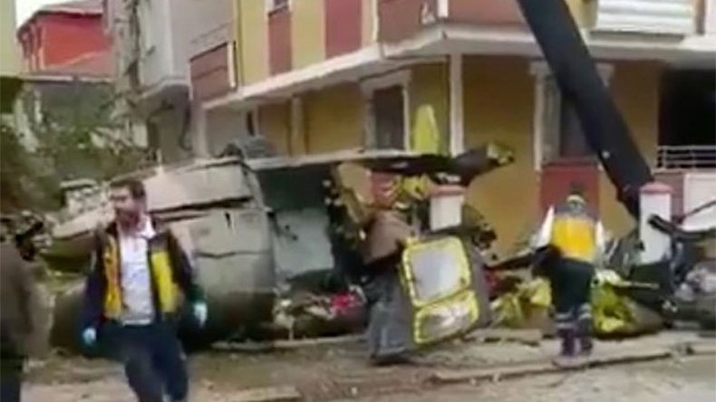 Accident d'hélicoptère à Istanbul