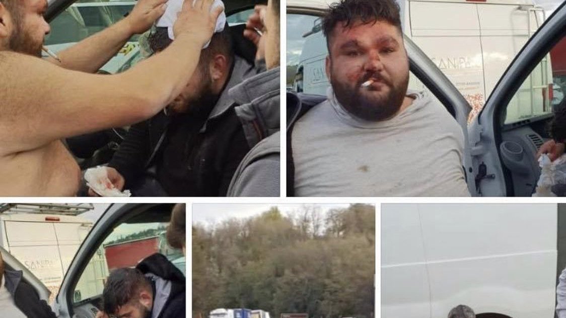 Les extrémistes arméniens bloque l'autoroute et s'en prennent aux français d'origine turque