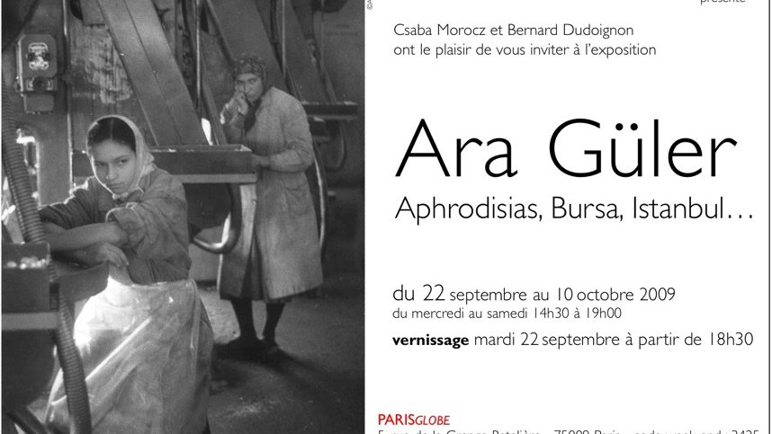 Ara Güler à ParisGlobe. Le vernissage c'est ce soir !