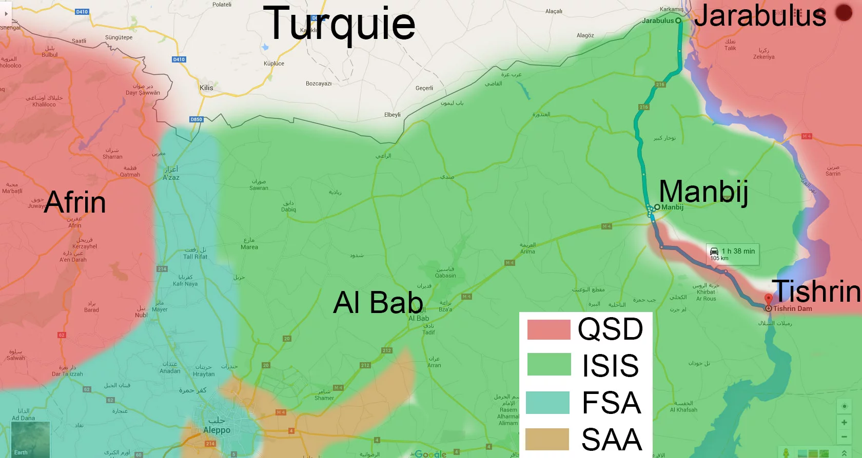 Ankara appelle les USA à se retirer de la ville syrienne de Manbij