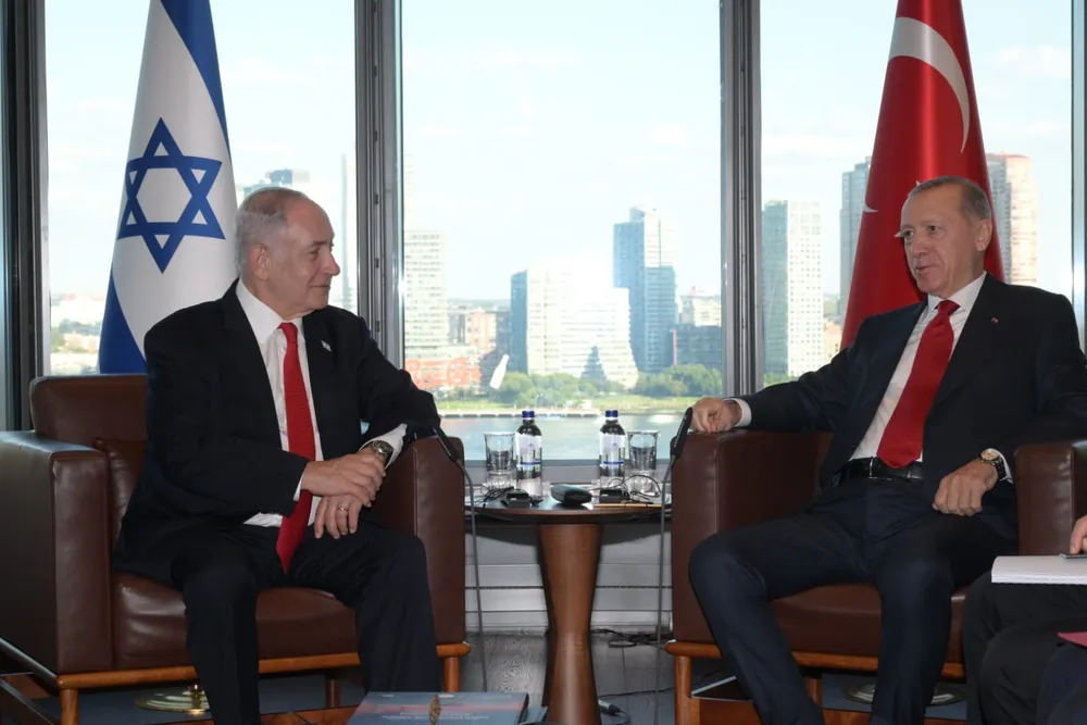 Le Premier ministre israélien Benjamin Netanyahou et le président turc Recep Tayyip Erdoğan