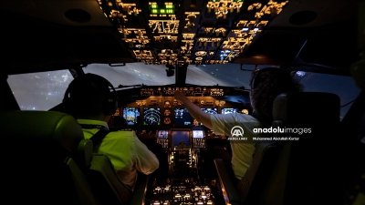 Cabine de pilotage Boeing 