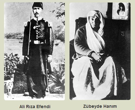 Les parents d'Atatürk, Ali Riza Efendi et Zübeyde Hanim 