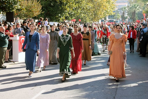 célébration du 95ième anniversaire de la proclamation de la République Turque à Zonguldak Eregli en Turquie