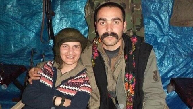 La députée HDP Semra Güzel avec le terroriste du PKK Volkan Bora