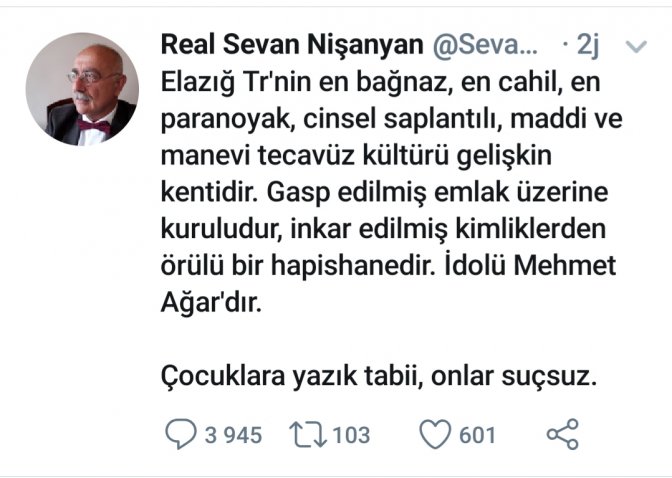 les propos de Sevan Nişanyan