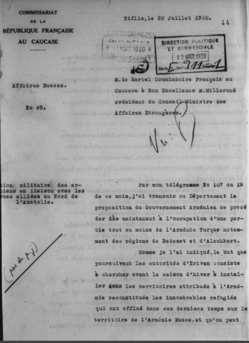 Courrier du Ministre des Affaires Étrangères (part 1)