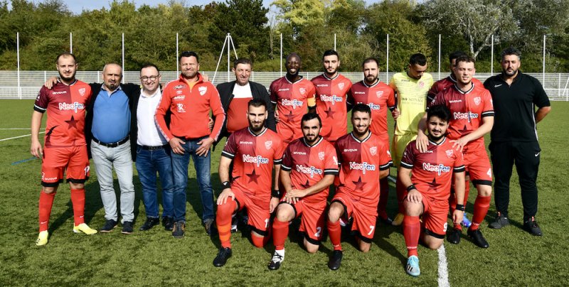 un match de foot au stade de la Doller donc l'équipe locale FC ANATOLIE MULHOUSE