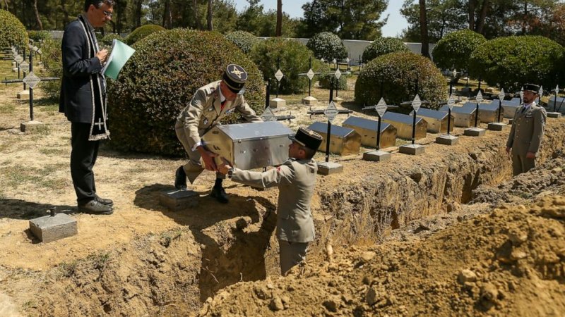 Soldat français de la Première Guerre mondiale enterrés à Gallipoli 
