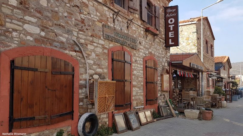 L'ancienne maison natale de Yorgo Seferis à İskele/Urla, aujourd'hui un hôtel-restaurant de charme