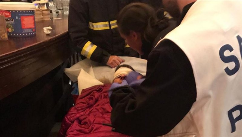 Mustafa Yalçin, a été blessé par une grenade lacrymogène lancée par la police française