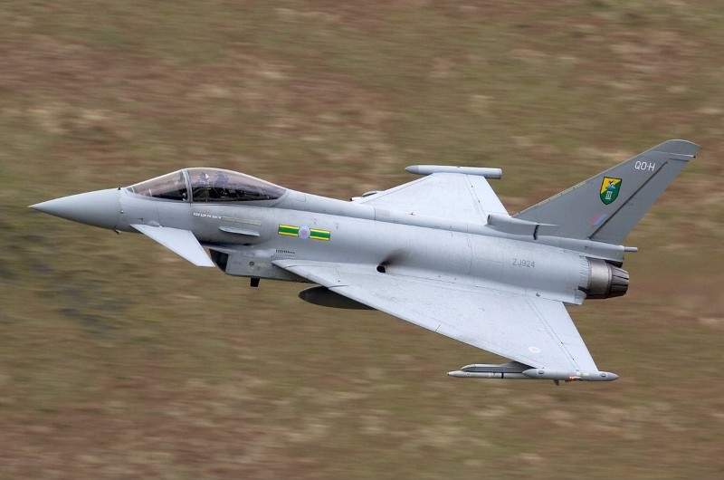 Typhoons Eurofighter en vole