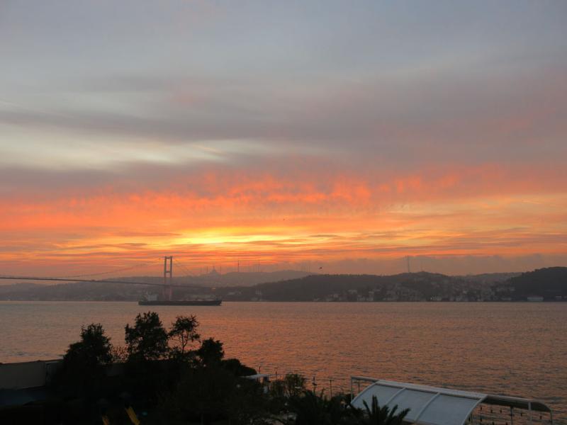 Le côté asiatique d'Istanbul depuis Çiragan Palace Kempinski, en Turquie