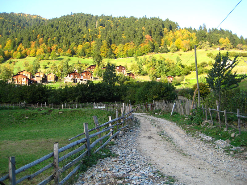 le village Çamlık de Rize en Turquie
