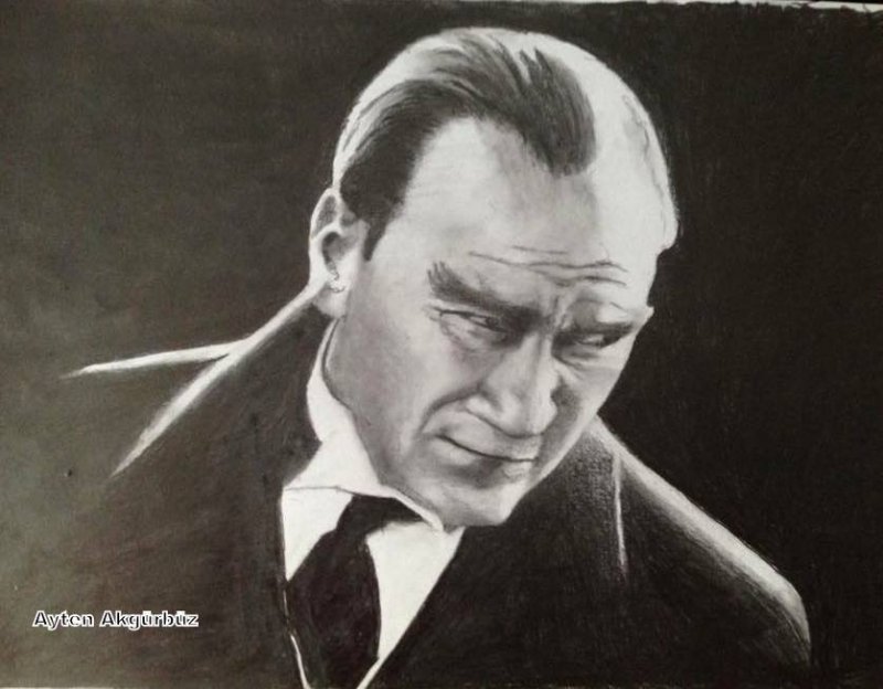 Dessin réalisé par le peintre Ayten Akgürbüz