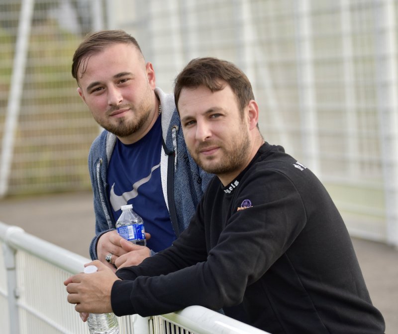 un match de foot au stade de la Doller donc l'équipe locale FC ANATOLIE MULHOUSE
