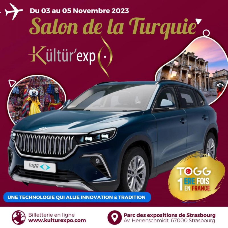 Exposition de la nouvelle voiture TOGG